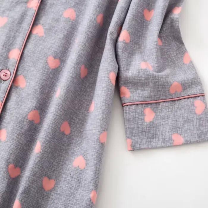 Chemise de nuit boutonnée en coton pour femme, chemise de nuit à manches longues, chemise de nuit en glouton, chemise de nuit d'automne et d'hiver, chemise de nuit, média