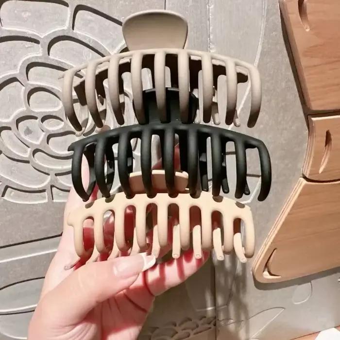 Lot de 1/2/3/4/6 grandes pinces à cheveux géométriques pour femmes, épingles à cheveux croisées mate