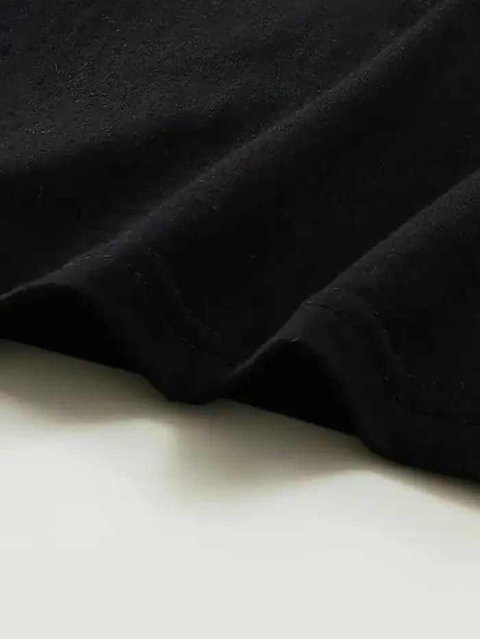 T-shirt à manches courtes imprimé ours Simple, Style décontracté et polyvalent, adapté aux vêtements