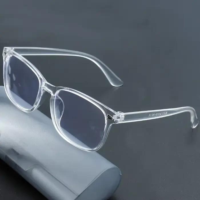 Lunettes Anti-lumière bleue à rivets carrés, 1 pièce, pour les déplacements quotidiens, lunettes à l