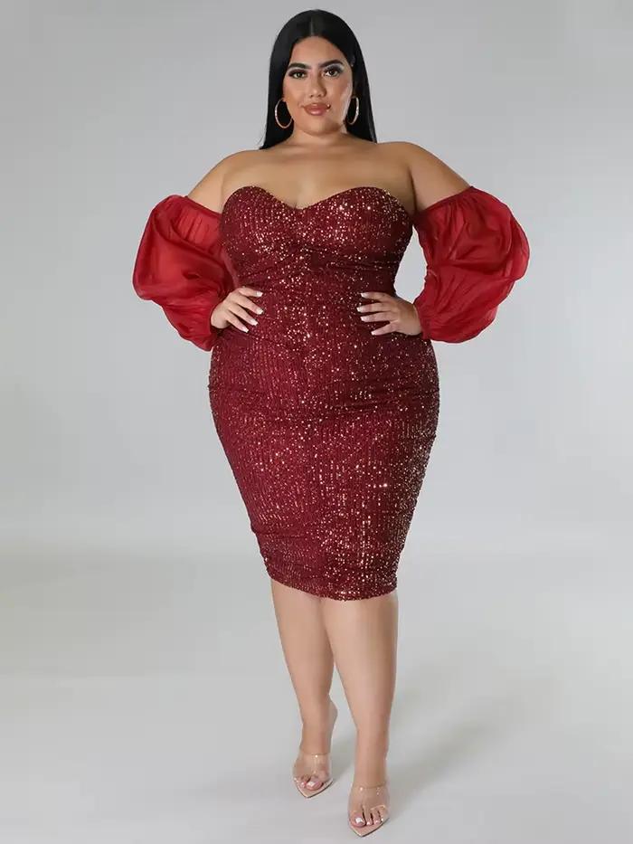 Robe de soirée de luxe pour femmes, tenue d'anniversaire, de noël, sans bretelles, épaules dénudées,