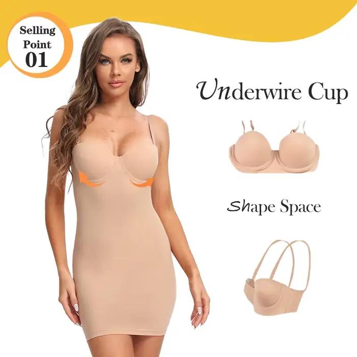 Robe droite extensible pour femmes, avec bonnet à armatures, robes simples et Sexy, bretelles Spaghe