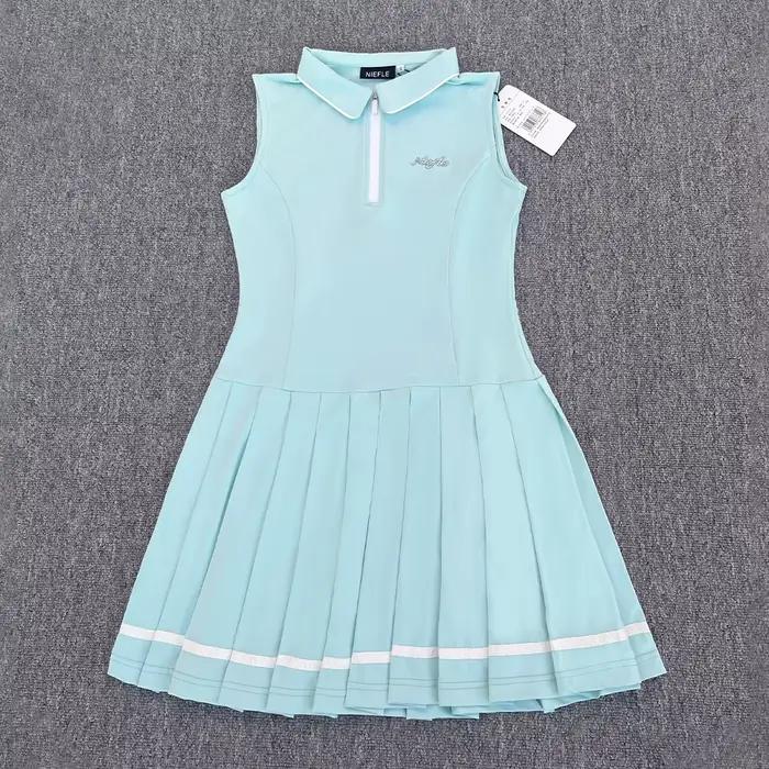 Robe de sport de golf sans manches pour femme, nouveau style 2026, avec propriétés antibactériennes,