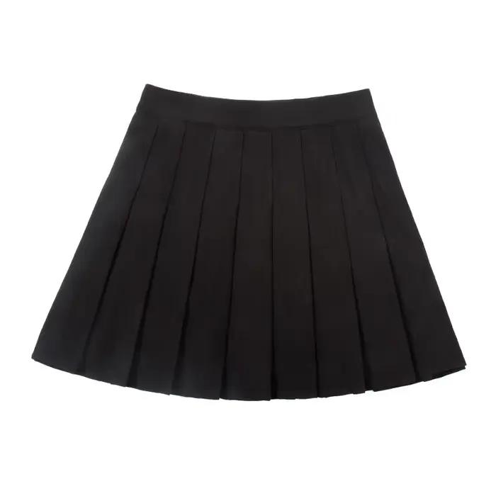 Sans Shorts femmes jupes taille haute a-ligne femme jupe plissée mode d'été femme Mini Harajuku dame