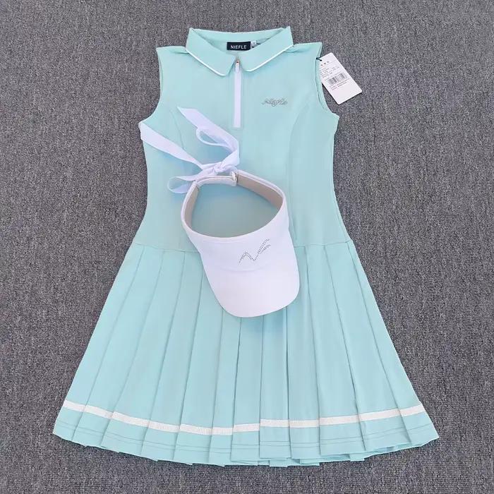 Robe de sport de golf sans manches pour femme, nouveau style 2026, avec propriétés antibactériennes,