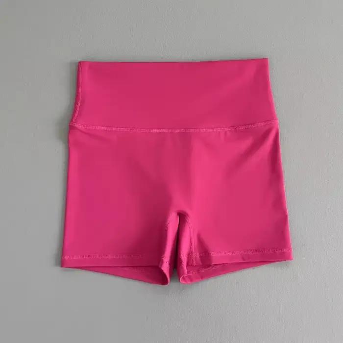 Short de yoga taille haute pour femme 3 pouces - Compression extensible à séchage rapide Lifting des