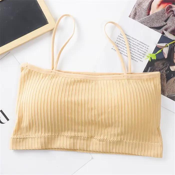 Casual Femmes Soutien-Gorge Précieux Y-Avec Coussinets De Tasse À Cinq Doigts Spaghetti Cami Top Gla
