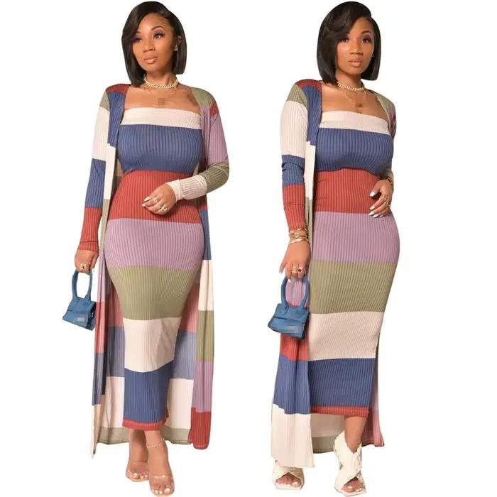 Ensemble de tenues 2 pièces pour femmes, vêtements d'anniversaire, tissu d'hiver, vente en gros, 600