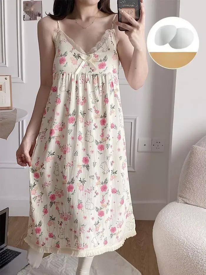 Lingerie pour femmes, sous-vêtements féminins, robe de nuit, pyjama mignon pour femmes, chemise de n