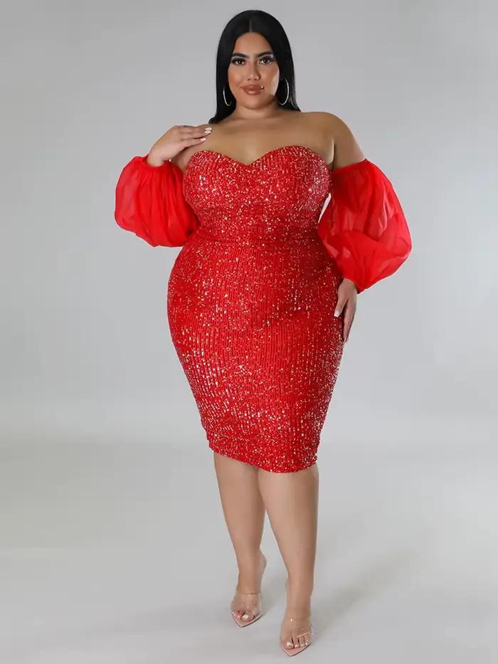 Robe de soirée de luxe pour femmes, tenue d'anniversaire, de noël, sans bretelles, épaules dénudées,