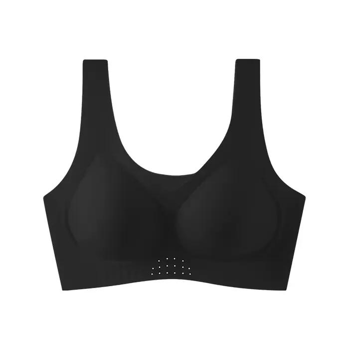 Soutien-gorge respirant grande taille pour femme, doublure en soie modale, soutien-gorge push-up str