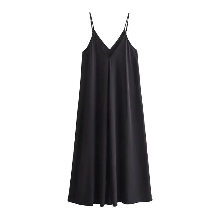 MUJER noir Slip longues robes pour femmes rouge drapé robe d'été femme 2025 Sexy dos nu Maxi robe fe