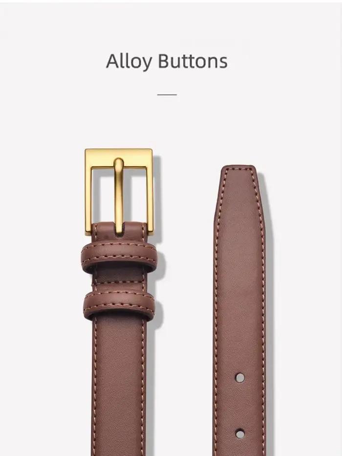 Ceinture femme mode haute qualité boucle ardillon ceinture véritable luxe souple ceinture en cuir PU