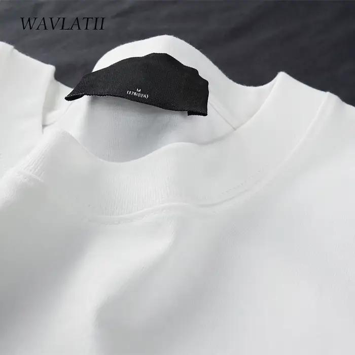 WAVLATII surdimensionné été t-shirts pour femmes hommes marron décontracté femme coréen Streetwear t