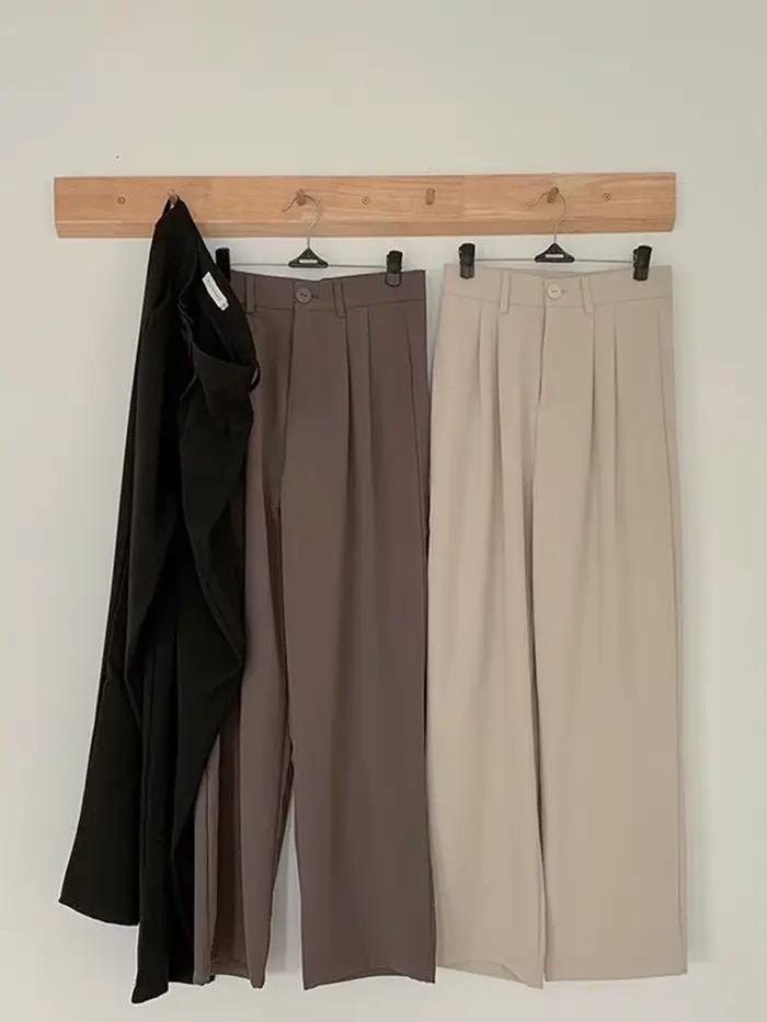 JMPRS taille haute femmes costume pantalon automne droit bureau dames mode coréenne pantalon décontr