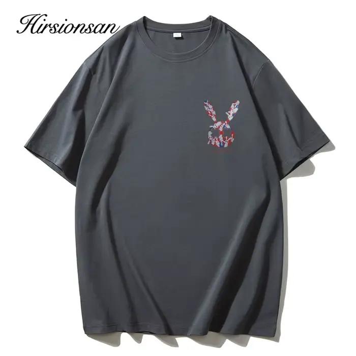 Hirsionsan-T-shirt imprimé Kawaii pour femme, 100% coton, col rond, vintage, basique, décontracté, c