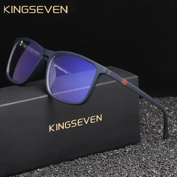 KINGSEVEN lunettes bloquant la lumière bleue hommes/femmes ordinateur Anti-rayon bleu lunettes lenti