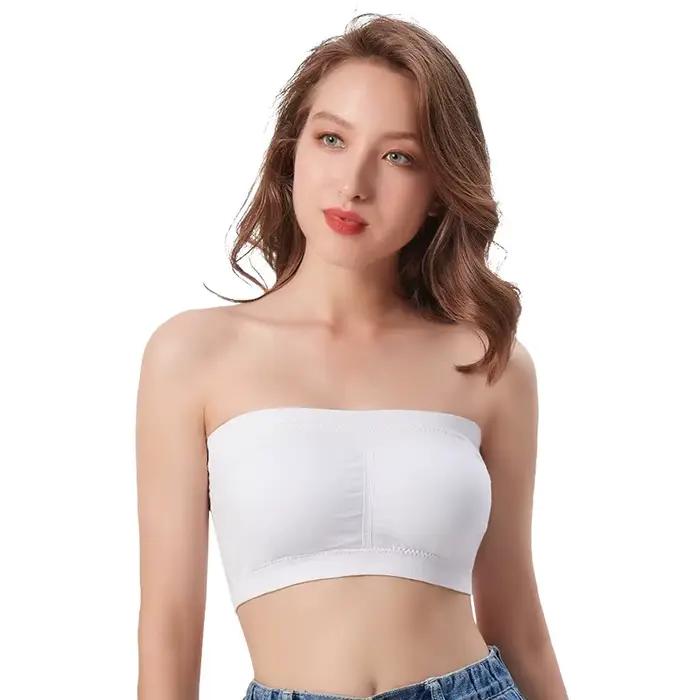 Bandeau Basique Sans Bretelles Invisible pour Couche de Base, Soutien-Gorge à Dos, Sous-Vêtement, 1