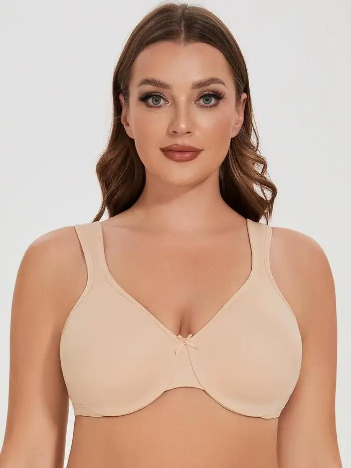 MELENECA Soutien-gorge minimiseur sans couture sans doublure confortable grande taille à armatures p