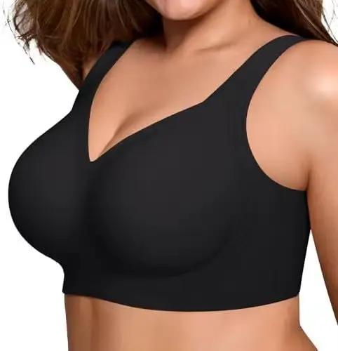 Soutien-gorge Grande Taille Ultra Doux et Sans Coutures - Couverture Complète, Maintien et Lifting,