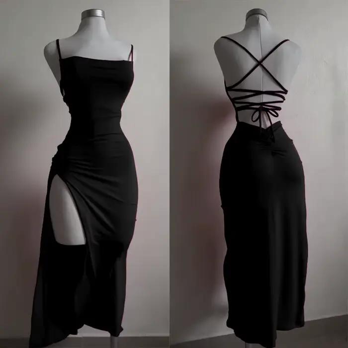 Robe d'été explosive, nouvelle collection 20224, haute sensibilité, bretelles licou, sac Spice Girl,