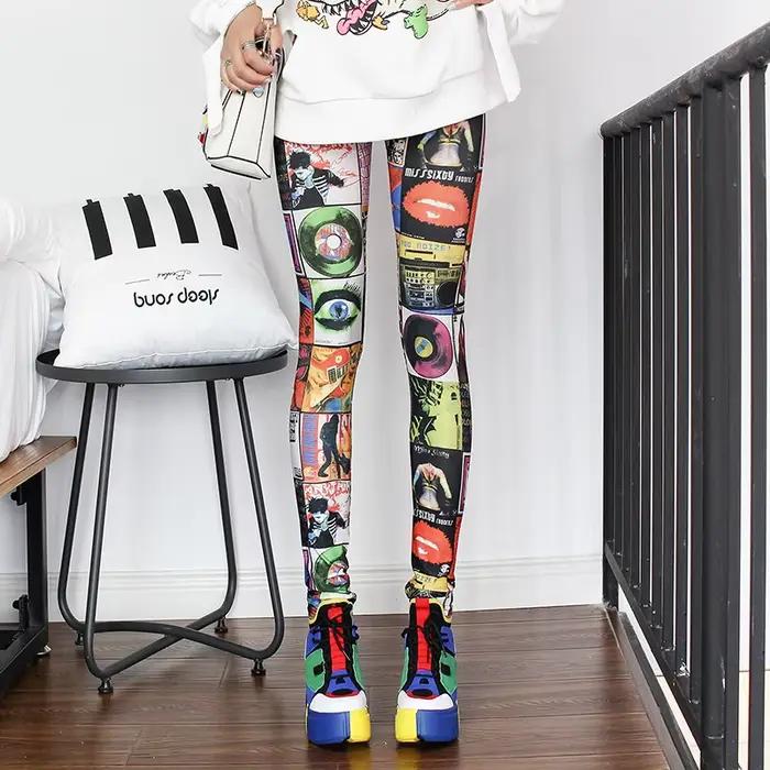 DOIAESKV – Leggings Sexy et décontractés pour femmes, jambières colorées, à la mode, pour printemps