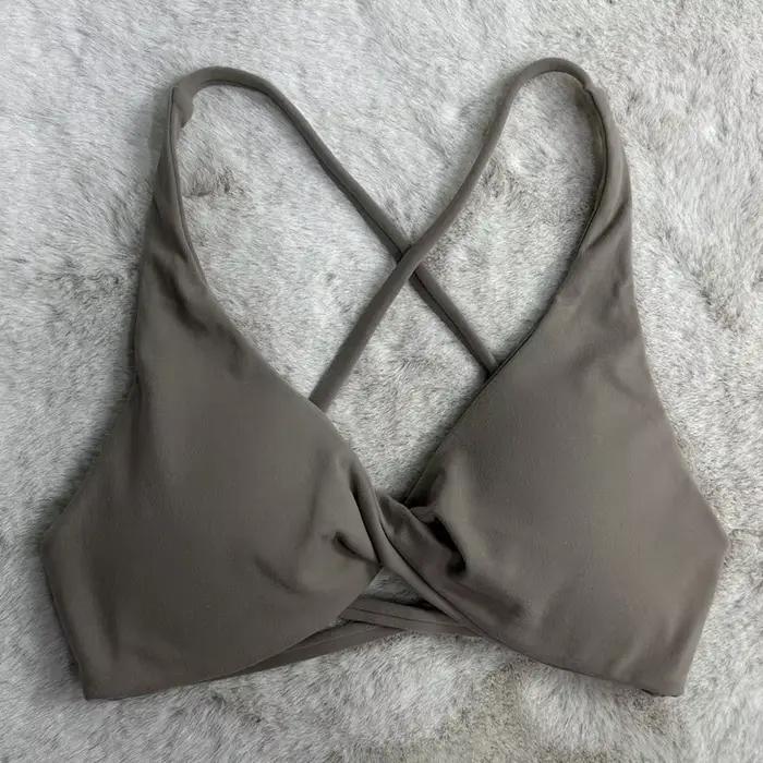 SHINBENE – soutien-gorge de sport rembourré avec bretelles croisées, dos nu, Fitness, sans manches,