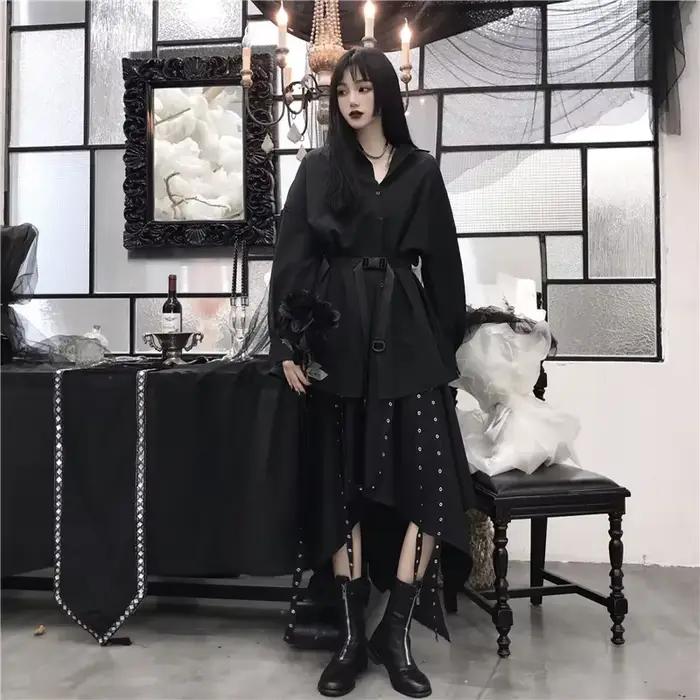 Jupe Steampunk gothique vintage victorienne pour femmes, jupe de fête pouvez-vous psy Hiphelicopter