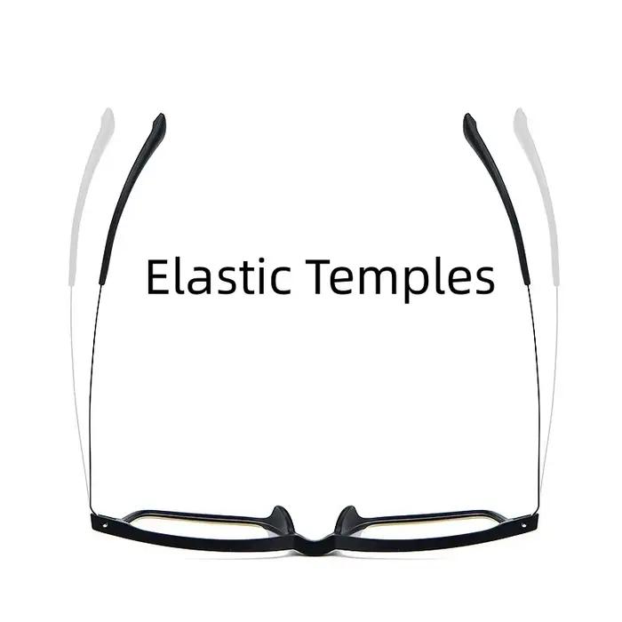 Lunettes d'affaires rétro grand carré TR90 en titane pour hommes, monture de Prescription optique po