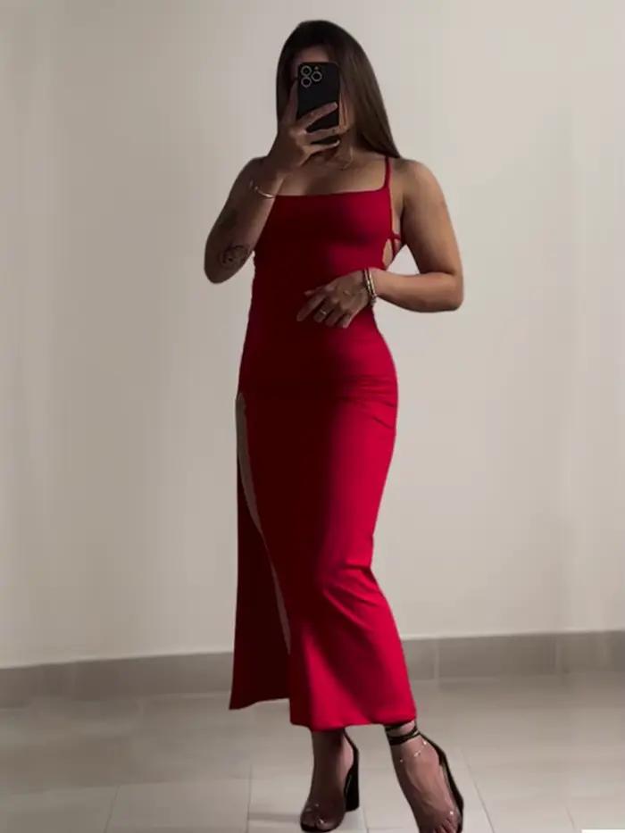 Robe d'été explosive, nouvelle collection 20224, haute sensibilité, bretelles licou, sac Spice Girl,