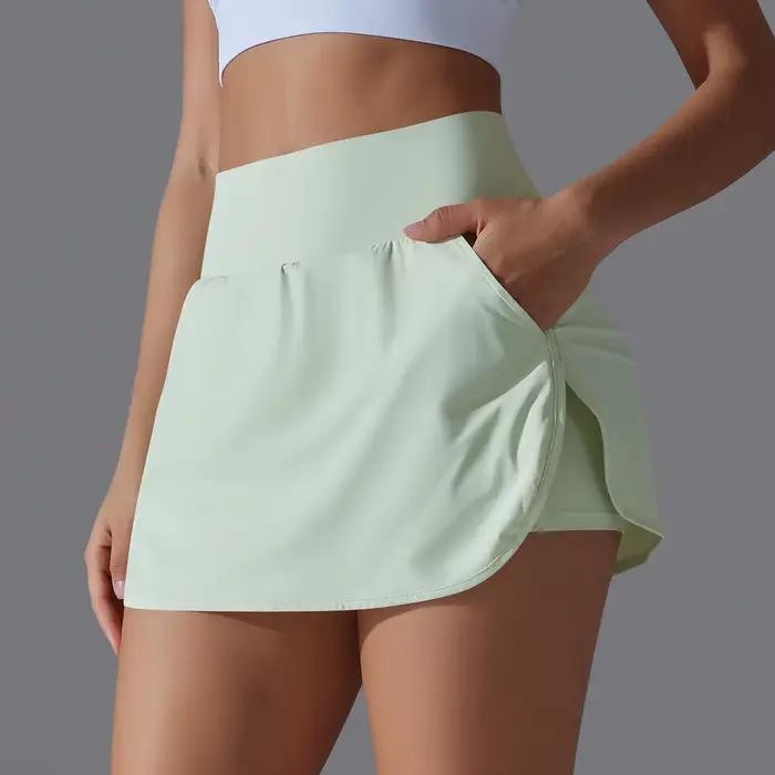 Jupe de Yoga pour Sports de plein air, jupe de Tennis, de Badminton, taille haute, respirante, pour