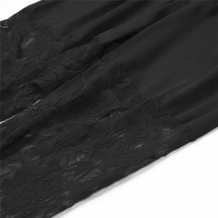 Leggings grande taille pour femmes, pantalon slim de couleur unie, couture en dentelle florale trans