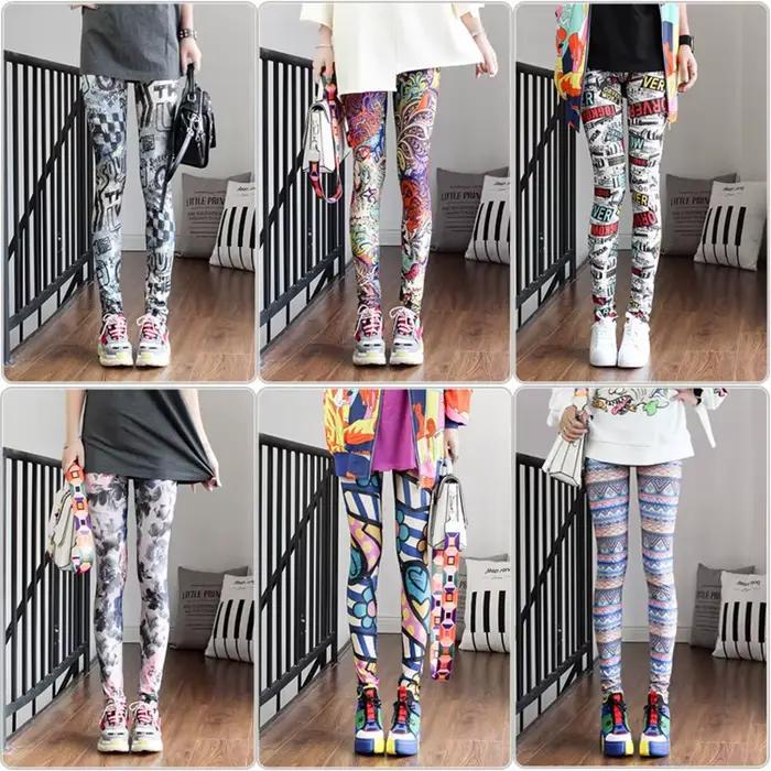 DOIAESKV – Leggings Sexy et décontractés pour femmes, jambières colorées, à la mode, pour printemps