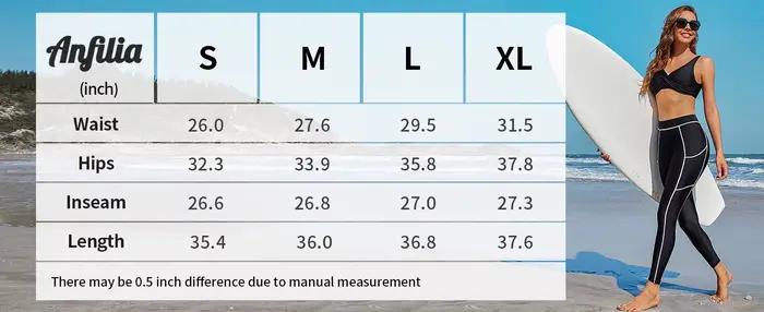 Anfilia-Maillot de bain taille haute pour femme, pantalon de natation, bikini astronomique, séchage