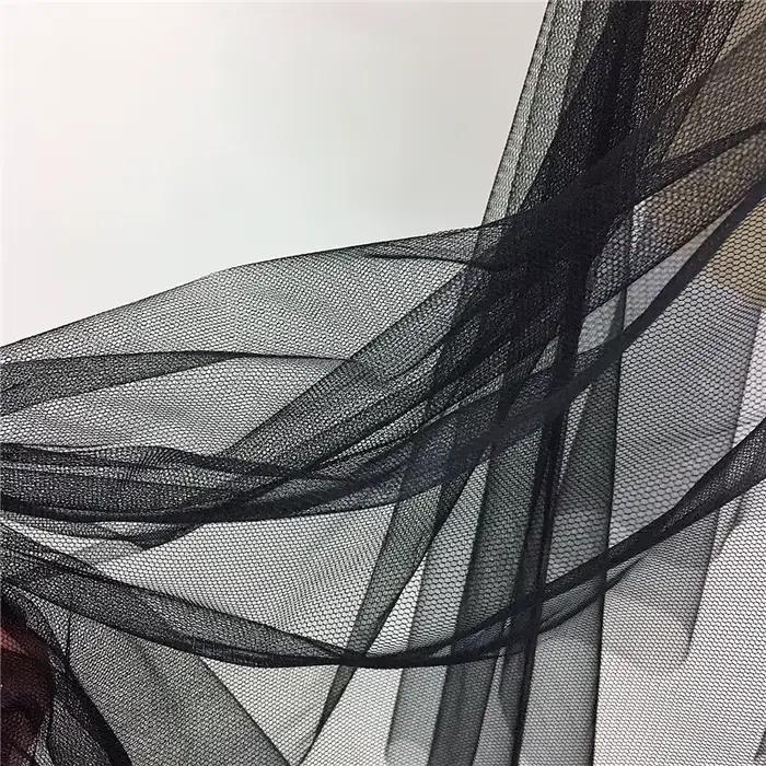 Jupon d'été longue couche transparente, Tulle noir et blanc, jupe en maille et dentelle, sous-jupe p