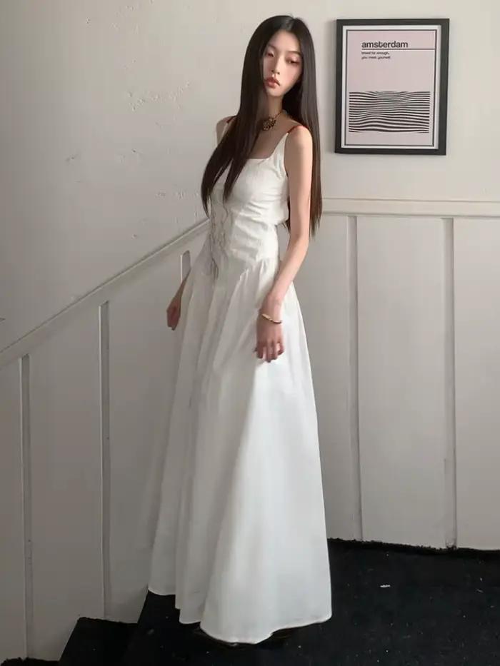 Robes de broderie élégantes pour femmes, Streetwear attrayant, Style chinois, Vacances populaires, L