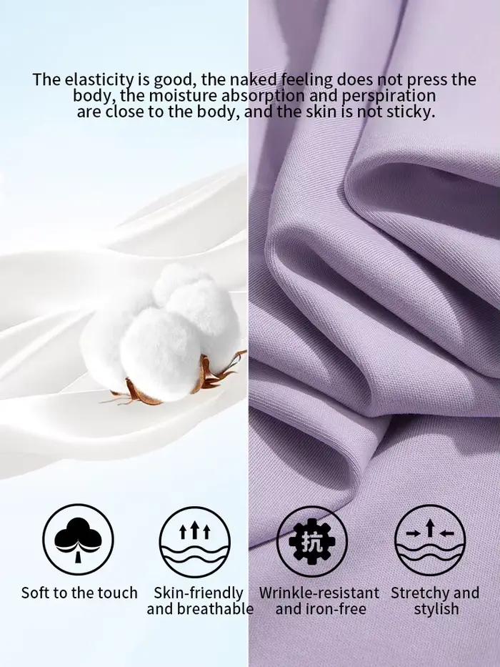 Je crois que vous T-shirt brodé à manches longues pour femmes 2025 automne violet mince haut décontr