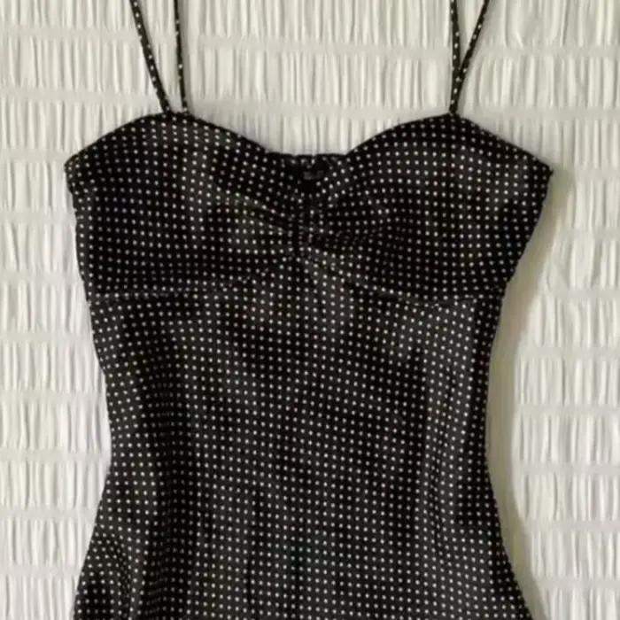 Camisole vintage à pois français pour femmes, été, plis, sans manches, Y2k, crop top, halter, hauts