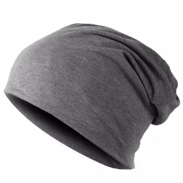 Nouveau couleur unie Baggy Slouchy bonnets chapeau pour homme mâle automne printemps Hip Hop doux or