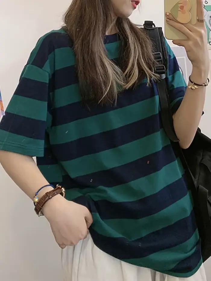 T-shirt à manches courtes pour femmes, Streetwear, Harajuku, surdimensionné, décontracté, coréen, am