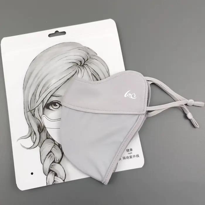 Nouveau Voile de Protection Solaire Fin 2025 en Soie Glacée pour le Visage, Masque d'Été, Protection
