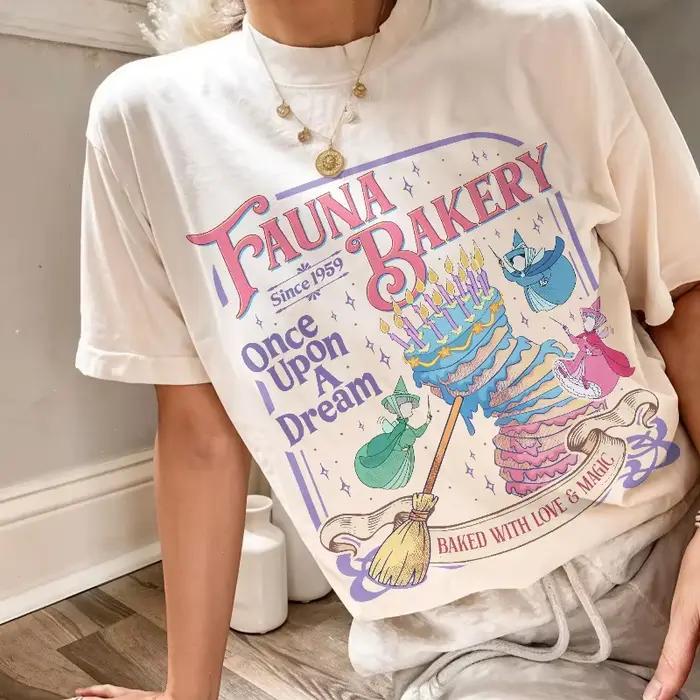 T-shirt vintage pour femme « Baked with Love & Magic », tee-shirt oversize pour homme, streetwear un