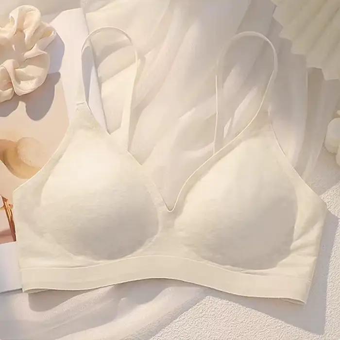 Soutien-gorge léopard sans couture, Design Push Up, sans fil, léger, confortable pour femmes, petite