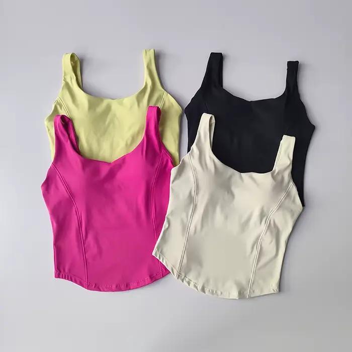 Soutien-gorge de sport sans couture pour femmes, haut tubulaire, sans manches, Streetwear, Camisole,