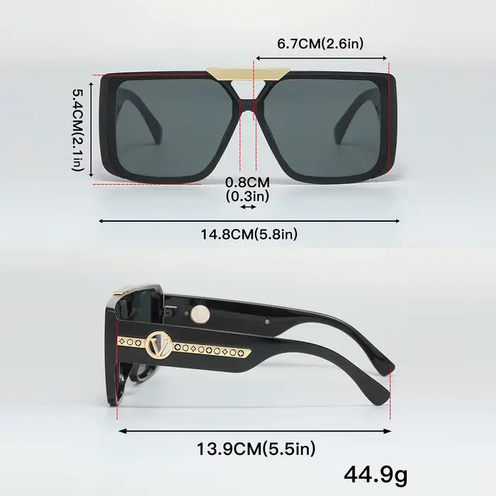 Nouveau cadre carré noir rétro classique pour hommes, décoration à motif de temple exquis, à la mode