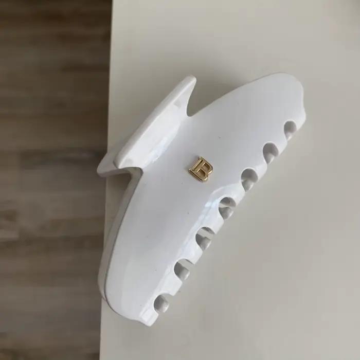 1/2/4 pièces nouvelle pince à cheveux en feuille d'acétate, pince à requin lettre, accessoire bandea