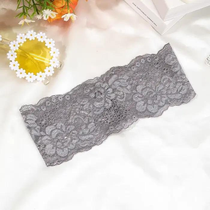 AWAYTR – bandeaux coréens en dentelle florale pour femmes et filles, bandeaux élastiques larges à la