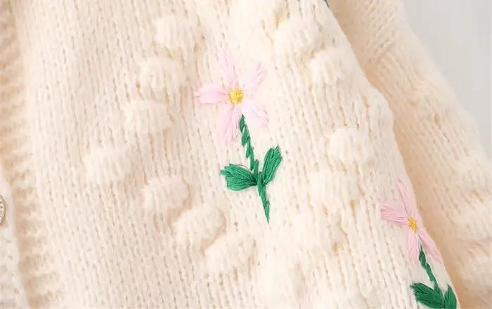 Pull Brodé Épais et Chaud en Tricot pour Femme, Cardigan en Y, Nouveau Design, Printemps-Automne