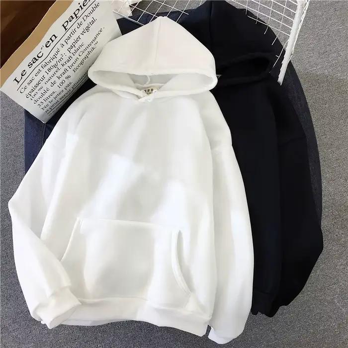 Sweat à capuche solide pour femmes, décontracté, confortable, extensible, poches amples, vêtements c