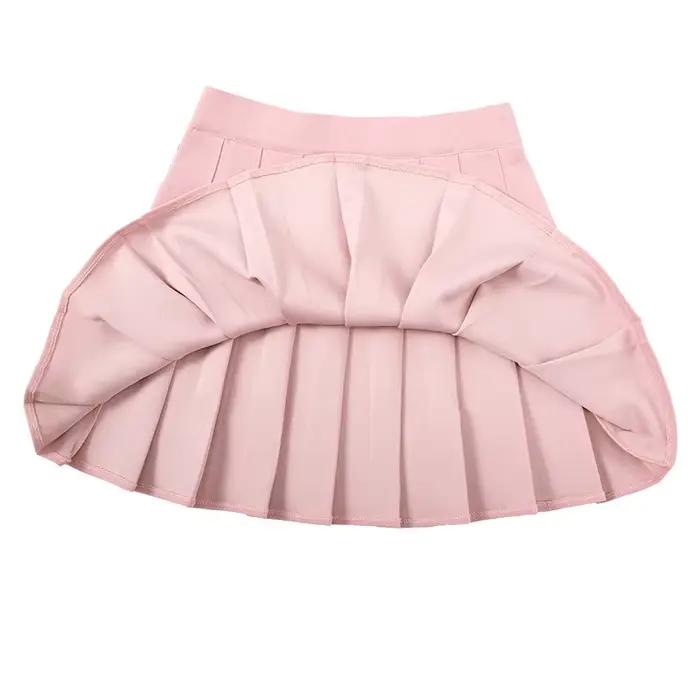 Sans Shorts femmes jupes taille haute a-ligne femme jupe plissée mode d'été femme Mini Harajuku dame